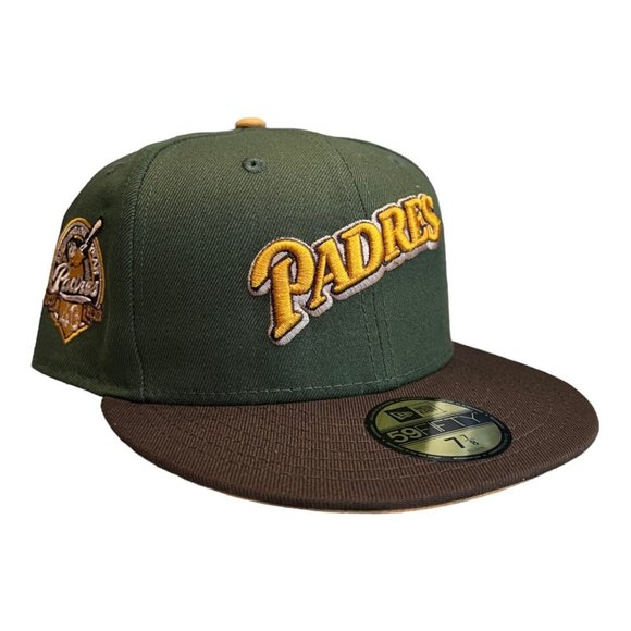 New Era San Diego Padres 59FIFTY Fitted Hat Cap Friar 40 Year Side Patch - Picture 3 of 9
